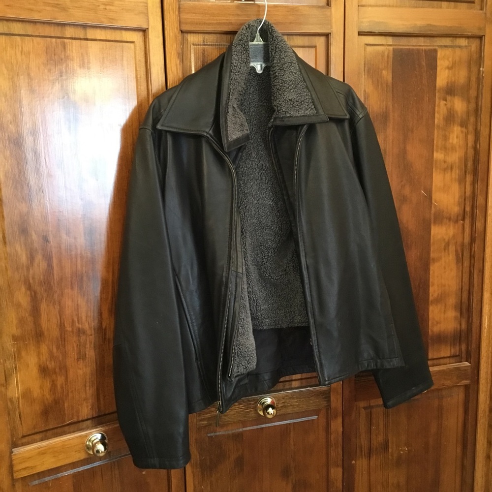 Man’s leather jacket